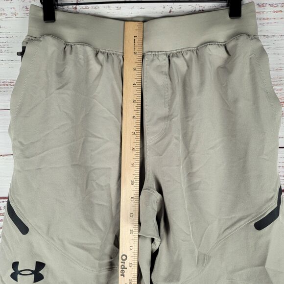 Under Armour Shorts Men's Size M Unstopabble Cargo UA Beige Tan Excellent - Picture 4 of 10